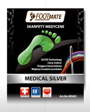 Footmate Footmate Medical Silver AG+ skarpety stopki zdrowotne z jonami srebra HM3577