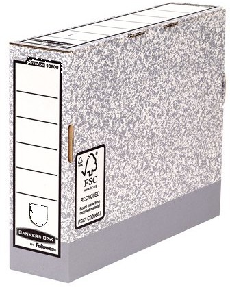 BANKERS BOX Pudełko Bankers Box system do archiwizacji, A4, 10 sztuki, szary 80 mm B00B1O9YZ6