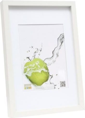 Deknudt Ramka S40AK1 P1 13x18 Holz wei mit Passeparout - S40AK1 P1 13x18