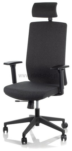 Import S Fotel Biurowy Obrotowy EF-ZN-807-B-26 szary z wysuwem siedziska