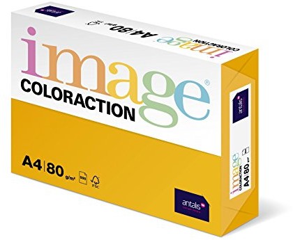 Antalis Własna colorac 838 A 080s 5   papier do kopiowania, DIN A4, 80 G/M, kolor: hawajski  złociste 89608
