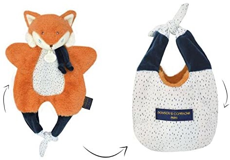 Doudou et Compagnie Doudou et Compagnie - Przytulny lis - Torba puchowa - Pomarańczowa - 30 cm - DOUDOU AMUSETTE - DC3828 DC3828