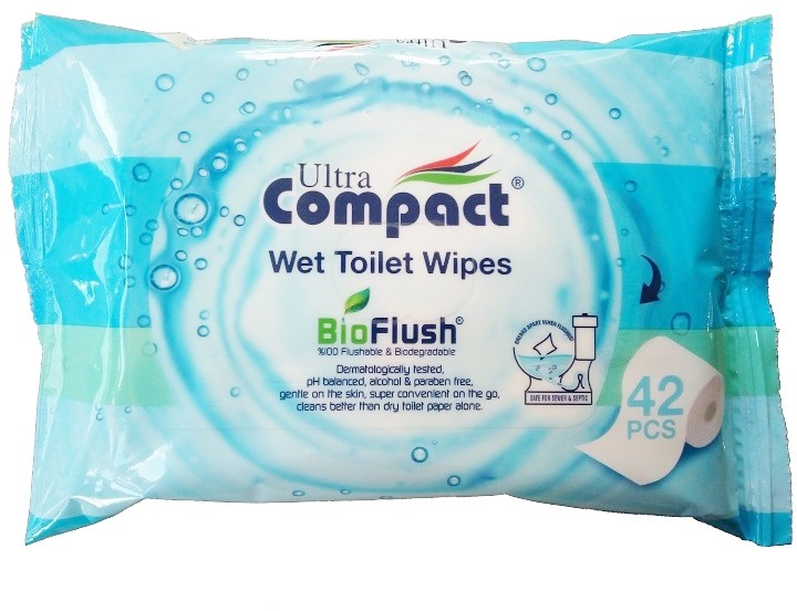 Papier Toaletowy Nawilżany Ultra Compact 42 Sztuki