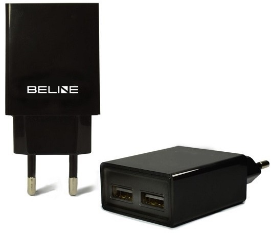 Beline beline Ładowarka sieciowa 2xUSB 2A czarna (Beli0012)