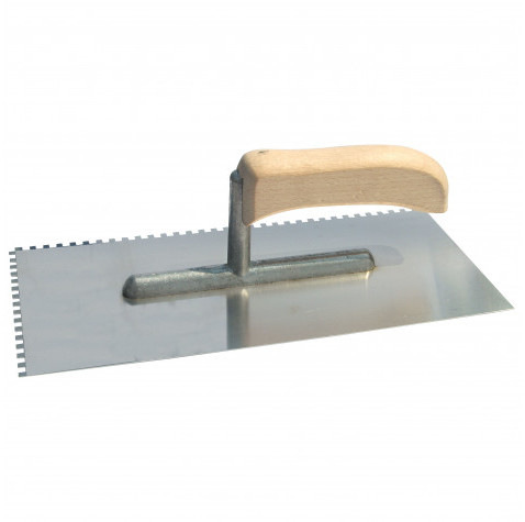 Kubala Pro nierdzewna 270*130mm, ząb 4*4mm, uchwyt otw.,stopka alu 61651