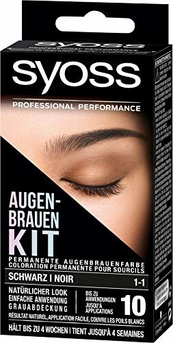 Syoss zestaw do brwi 1-1 Czarny, 17 milionów litrów