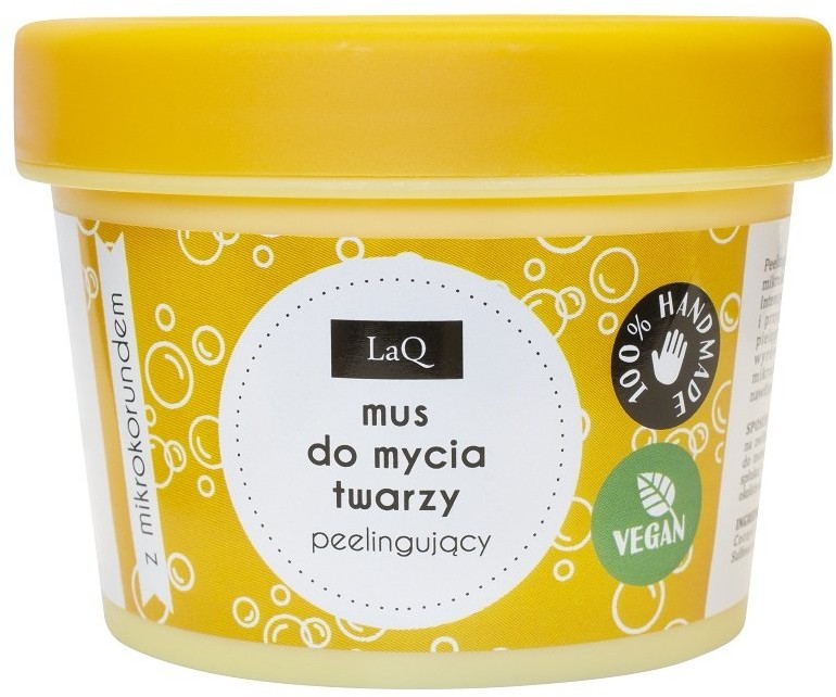 LaQ LaQ, mus do mycia twarzy peelingujący z mikrokorundem, 100 ml