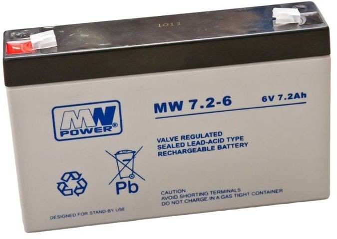 Akumulator żelowy 6V 7,2Ah MW7,2-6