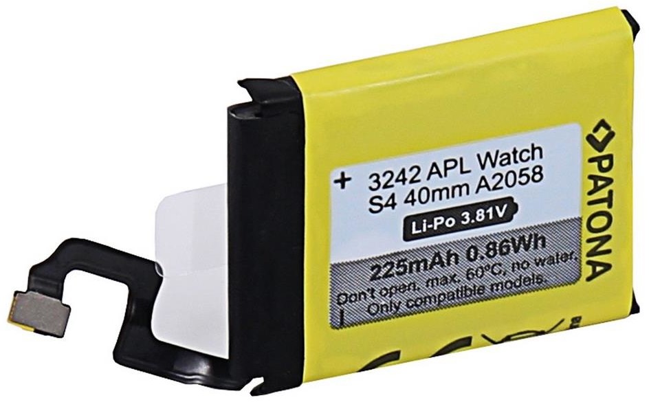 Apple PATONA PATONA - Bateria do zegarka Watch 4 225mAh A2058 40 mm