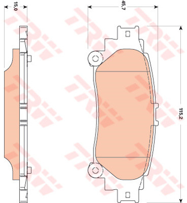 TRW KFZ Ausruestung GmbH) KFZ Ausruestung GmbH) GDB3497 GDB3497