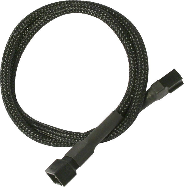 Nanoxia Kabel zasilający 3-Pin Molex przedłużacz 30 cm black - 900100000