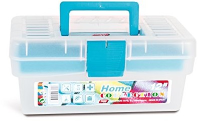 Tayg Home 110597 walizka narzędziowa, 12 cali, 290 x 170 x 127 mm, niebiesko-przezroczysta 110597