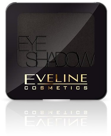Eveline Eyeshadow Mono, cień do powiek nr 28 Matt Black, 3 g