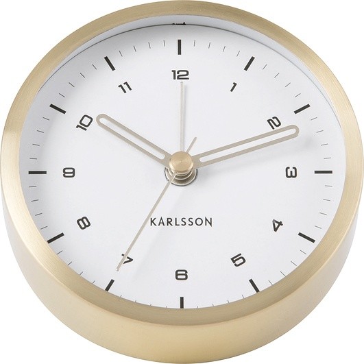 Karlsson Budzik Tinge II biało-złoty KA5844GD