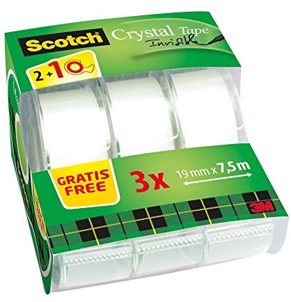 Scotch 8  1975 °C3 jednorazowy dozowniki ręczne Magic Caddy Pack, 7.5 m X 19 MM, przezroczysty/zielony, przezroczysty/zielony 8-1975C3