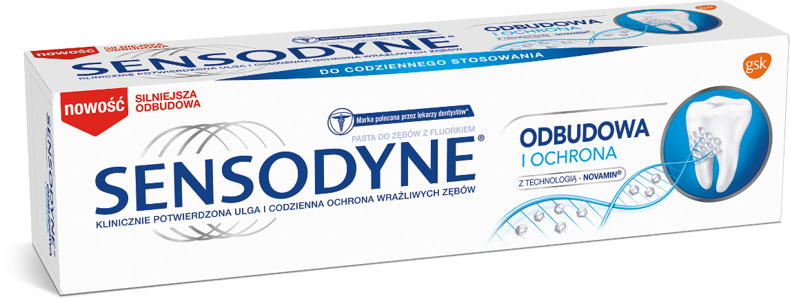 GlaxoSmithKline Odbudowa i Ochrona pasta do zębów 75ml 78686-uniw