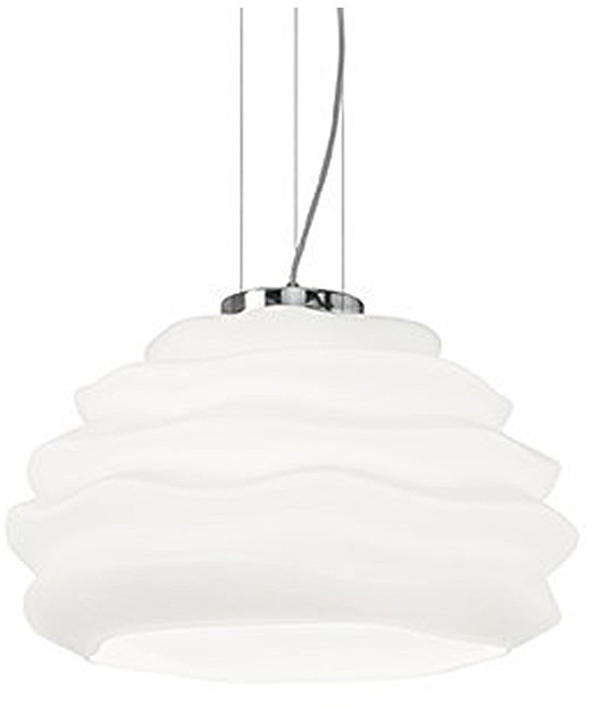 IDEAL LUX Lampa Wisząca Karma Sp1 Small Bianco 132389 Średnica 39,0 Wys. 33,5 - 119,5