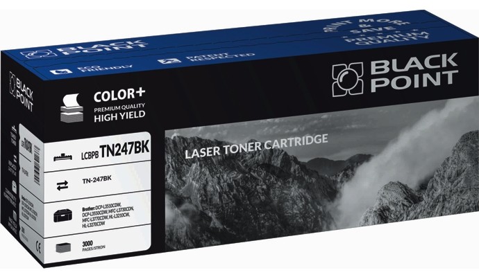 Black Point TN-247BK BLACK toner zamiennik do Brother: DCP-L3510CDW, DCP-L3550CDW, MFC-L3730CDN, MFC-L3770CDW, HL-L3210CW, HL-L3270CDW LCBPBTN247BK
