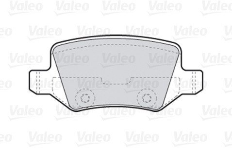 VALEO Zestaw klocków hamulcowych, hamulce tarczowe 301583