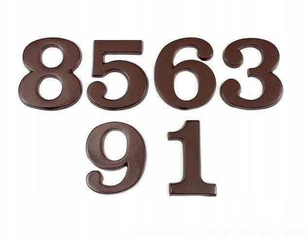 Cyfra Z Tworzywa Czarna 200MM 4