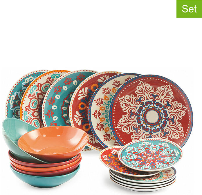 Villa D Este Villa d Este 18-częściowy zestaw talerzy 