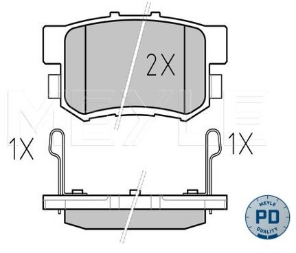 Wulf Gaertner Autoparts Zestaw klocków hamulcowych, hamulce tarczowe Wulf Gaertner Autoparts 025 217 1914/PD