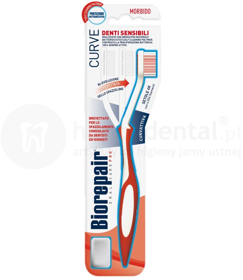 COSWELL BIOREPAIR CURVE Wrażliwe Zęby - innowacyjna szczoteczka do zębów SOFT