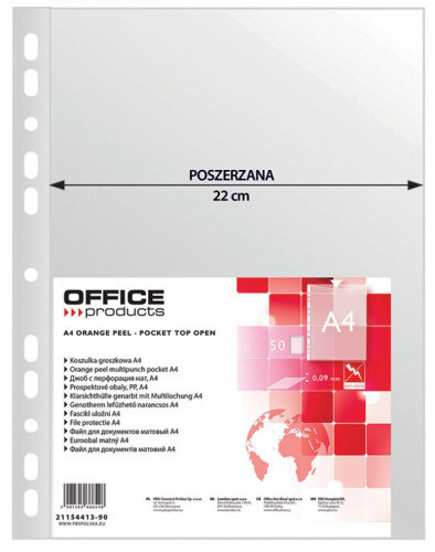 OFFICE PRODUCTS Koszulki A4 MAXI grosz. op.50