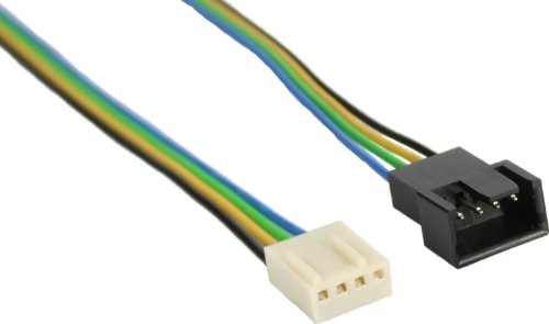 INTOS ELECTRONIC AG InLine kabel przedłużający PWM wentylatorów, Molex-biegunowy wtyk/gniazdo, 0,7 m 33328D