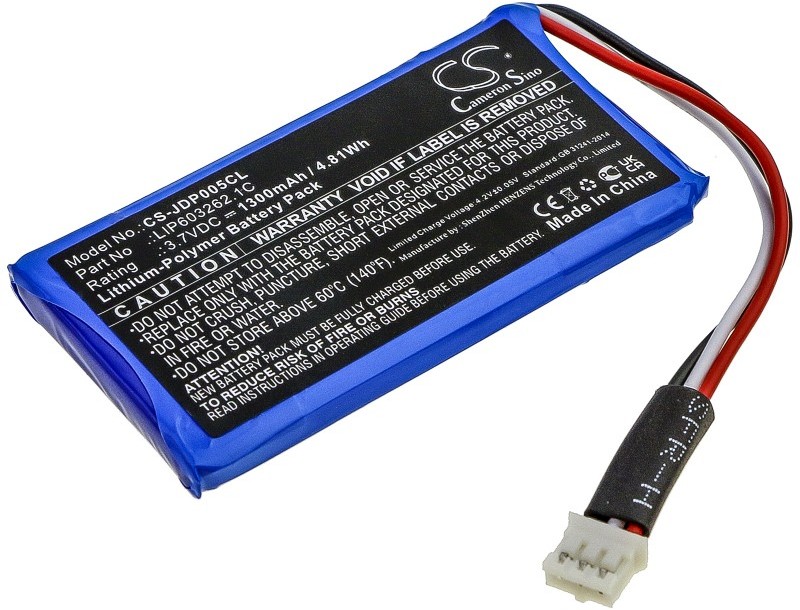 Cameron Sino Jablocom GDP-04i LIP603262.1C 1300mAh 4.81Wh Li-Polymer 3.7V