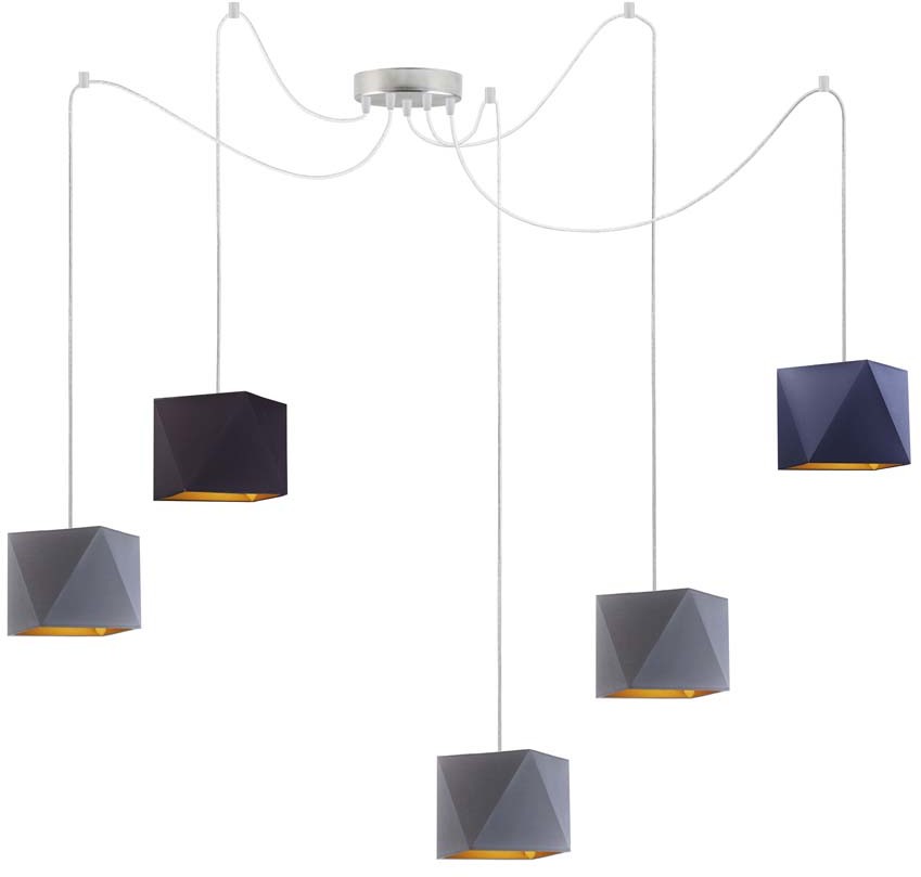 LYSNE Nowoczesny żyrandol pająk KANO GOLD 400040/82 D3