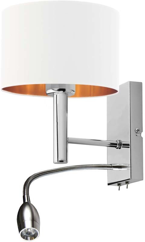 LYSNE Kinkiet nad lustro z abażurem FLORYDA GOLD 14569/40