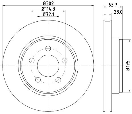 HELLA PAGID Tarcza hamulcowa PAGID 8DD355119-241
