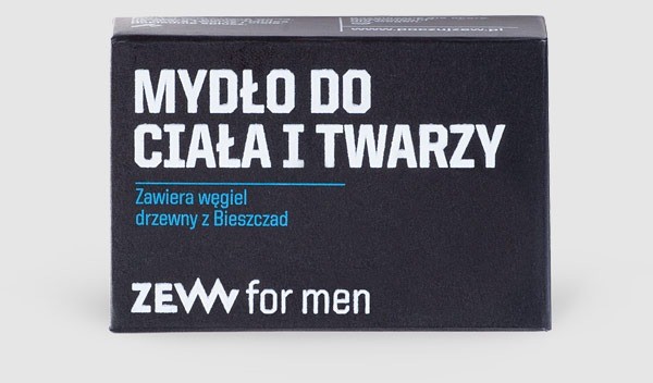 zew for men Zew for Men Mydło do Ciała i Twarzy z Węglem Drzewnym 85ml