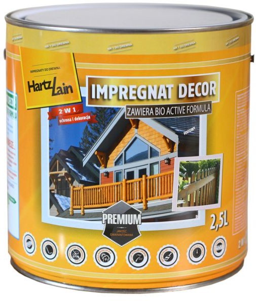 HartzLain Impregnat  Decor bezbarwny 2 5 l