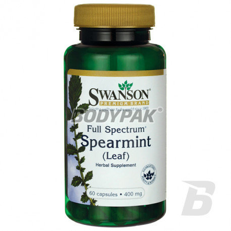 SWANSON FS Spearmint Leaf 400mg 60 kaps
