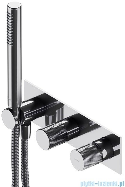 Omnires Contour bateria prysznicowo-wannowa podtynkowa z rączką prysznicową chrom CT8035/1CR |