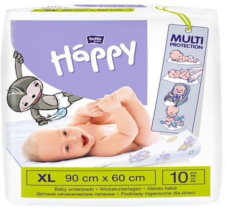Bella Baby Happy Podkłady do przewijania Bella Baby Happy XL : Ilość sztuk - 10 szt. BB-091-9010-001
