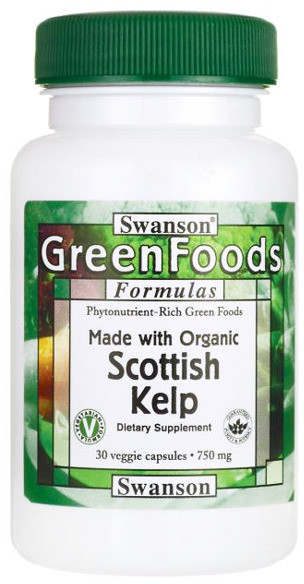 SWANSON Scottish Kelp 750 mg 30 kapsułek