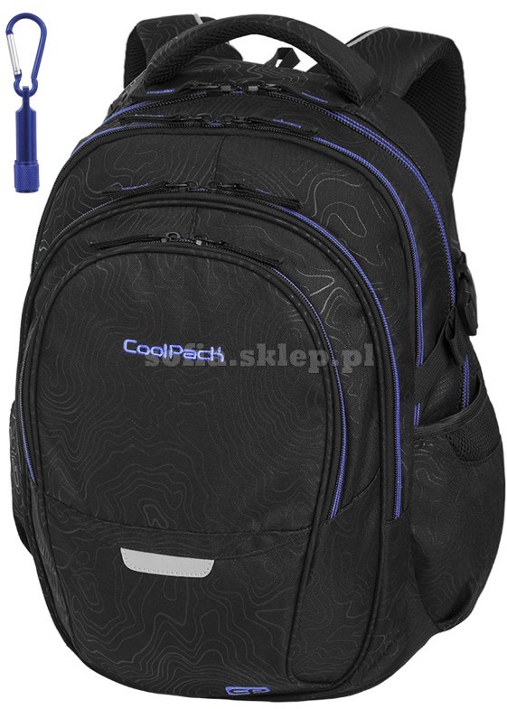 CoolPack Plecak młodzieżowy, Factor 29l Topography Blue 92722CP, 2018