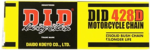 D.I.D Łańcuch DID 428 D, 160 ogniw (standard), otwarta z zamkiem Clip 428DX160RB