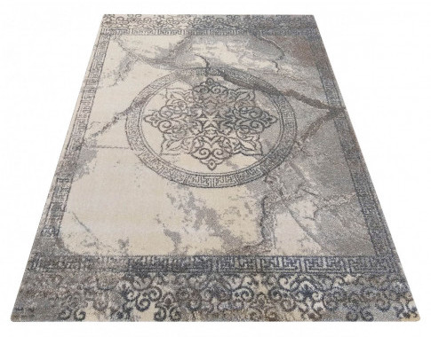 Szary prostokątny dywan rozeta R0-D31