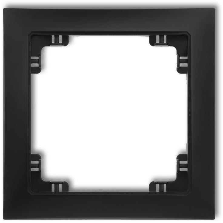 Karlik Deco Soft czarny mat ramka 1-krotna 12DRSO-1 12DRSO-1