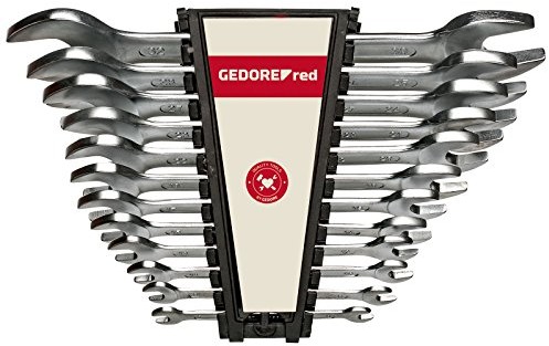 Gedore Red r05125012 podwójne kluczy płasko-oczkowych krótko, metryczny 12-częściowy