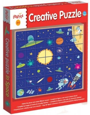 Lisciani Giochi LUDATTICA Kreatywne puzzle - W kosmosie 494658