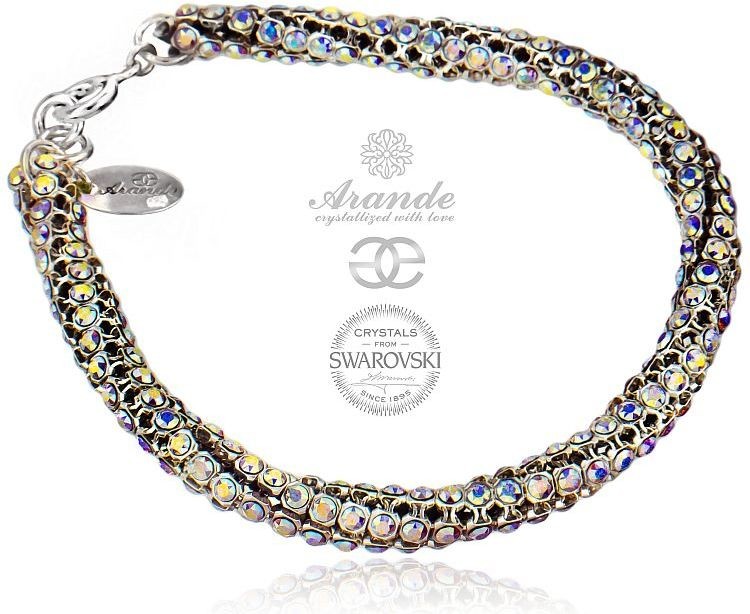 Swarovski Arande BRANSOLETKA AURORA CRYSTALLIZED TWIST SREBRO 701149
