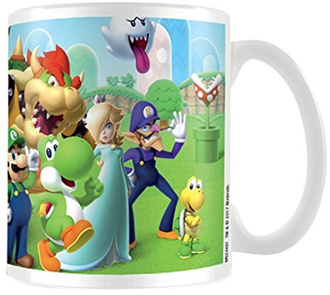 Unbekannt Super Mario kubek do kawy Mushroom Kingdom wei & # 223; MG24481