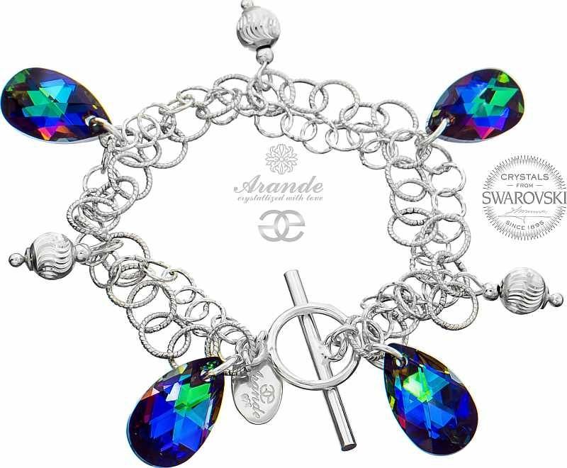 Swarovski Arande SPECIAL ozdobna bransoletka MERIDIAN BLUE SREBRO 700805