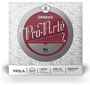 D'Addario D'Addario Pro-Arte Viola Zestaw strun do altówki Long Medium Tension J58 LM