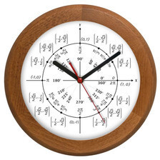 Atrix Zegar drewniany rondo geometria ATW301M4